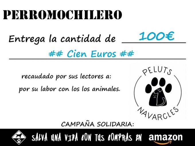cheque donativo 5 PerroMochilero